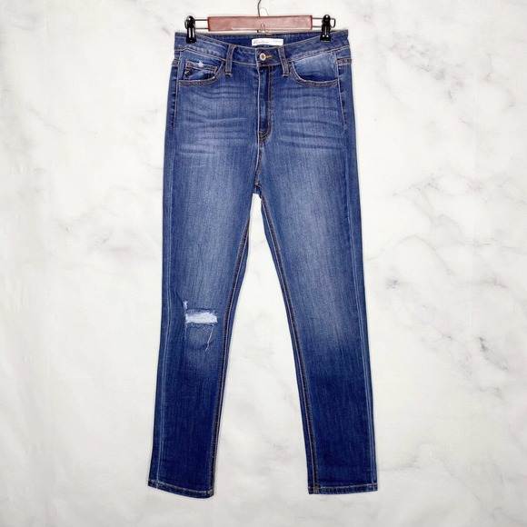 KanCan Denim - Kancan High Rise Distressed Skinny Jeans Medium Wash Size 28 from Maurice’s